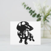 Dachshund Briefkaart (Staand voorkant)