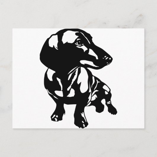 Dachshund Briefkaart (Voorkant)