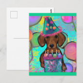 Dachshund Briefkaart (Voorkant / Achterkant)