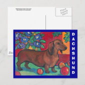 Dachshund-Briefkaart Briefkaart (Voorkant / Achterkant)