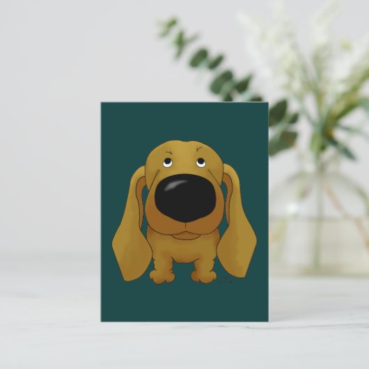 Dachshund-Briefkaart Briefkaart (Staand voorkant)