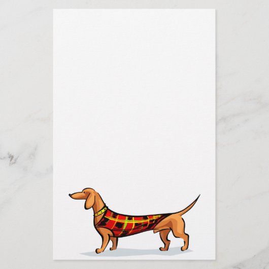 Dachshund Briefpapier (Voorkant)