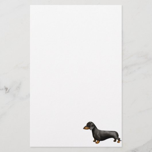 Dachshund Briefpapier (Voorkant)