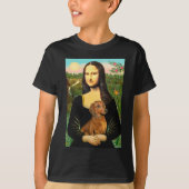 Dachshund (brown1) - Mona Lisa T-shirt (Voorkant)