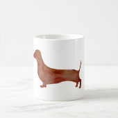 Dachshund Brown Dog 325 ml Classic White Mok (Center)