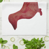 Dachshund Brown Dog Ring Tea Towel 40,6 cm x 61 Theedoek (Gevouwen)