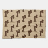 Dachshund Brown en Tan Kitchen Dish Towell Theedoek (Horizontaal)