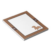 Dachshund Brown Knit Pset Notitieblok (Schuin)