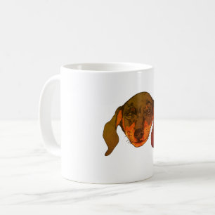 Dachshund Brown Vector art Koffiemok