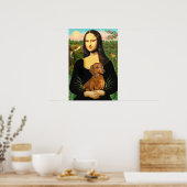 Dachshund (bruin1) - Mona Lisa Poster (Keuken)