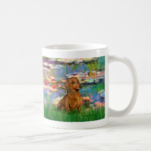 Dachshund (bruin1) - Waterlelies 2 Koffiemok