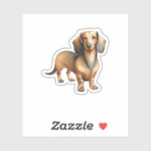 Dachshund Bruine Huisdier  Sticker (Vel)