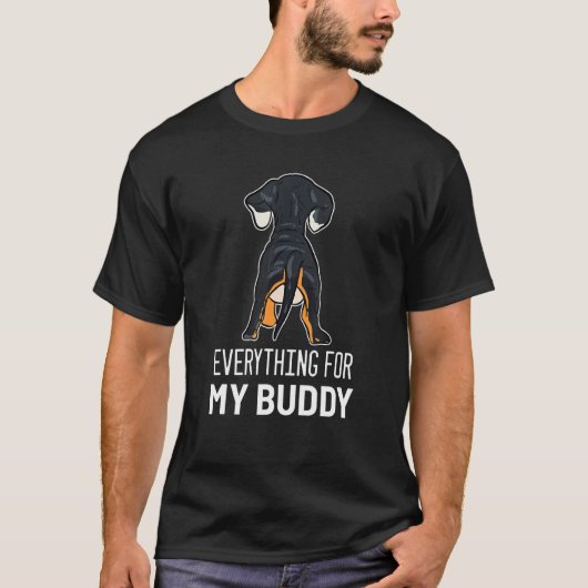 Dachshund Buddy Dog Owner T-shirt (Voorkant)