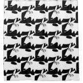 dachshund bull doodsbange Doodles Douchegordijn (Voorkant)