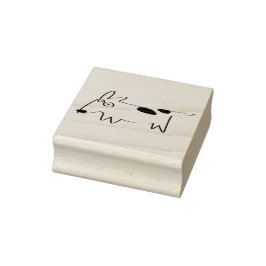 Dachshund Bull Terrier Doodle Rubberstempel