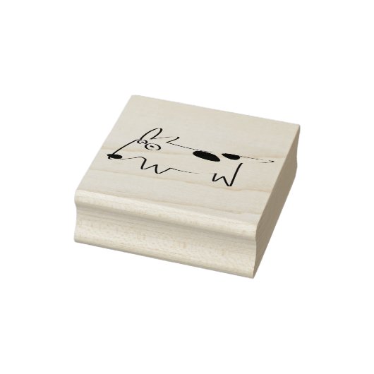 Dachshund Bull Terrier Doodle Rubberstempel (Stempel)