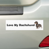 Dachshund Bumpersticker (Op auto)
