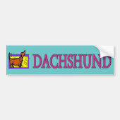 Dachshund Bumpersticker (Voorkant)