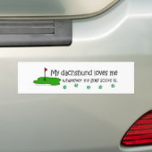 Dachshund Bumpersticker (Op auto)