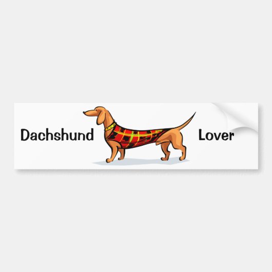 Dachshund Bumpersticker (Voorkant)