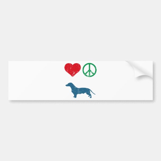 Dachshund Bumpersticker (Voorkant)