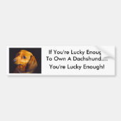 Dachshund-Bumpersticker Bumpersticker (Voorkant)