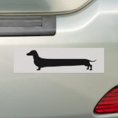 Dachshund-bumpersticker Bumpersticker (Op auto)