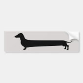 Dachshund-bumpersticker Bumpersticker (Voorkant)