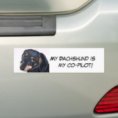 Dachshund-Bumpersticker Bumpersticker (Op auto)