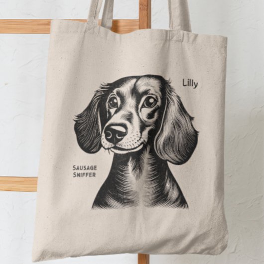 Dachshund cadeau voor Teckel eigenaren Tote Bag