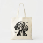 Dachshund cadeau voor Teckel eigenaren Tote Bag (Voorkant)