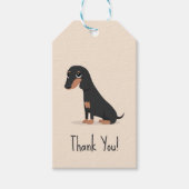 Dachshund Cadeaulabel (Voorkant)