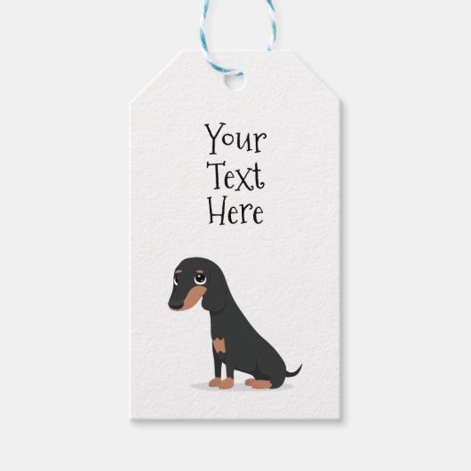 Dachshund Cadeaulabel (Voorkant)