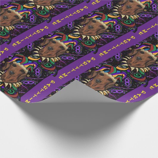 Dachshund Cadeaupapier (Hoek)