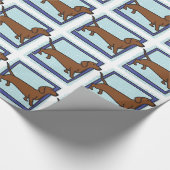 Dachshund Cadeaupapier (Hoek)