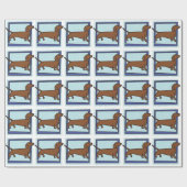 Dachshund Cadeaupapier (Vlak)