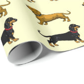 dachshund cadeaupapier (Rol Hoek)
