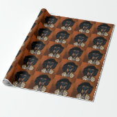 DACHSHUND CADEAUPAPIER (Uitgerold)