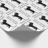 Dachshund Cadeaupapier (Hoek)