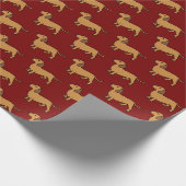 Dachshund Cadeaupapier (Hoek)