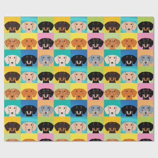Dachshund Cadeaupapier (Vlak)