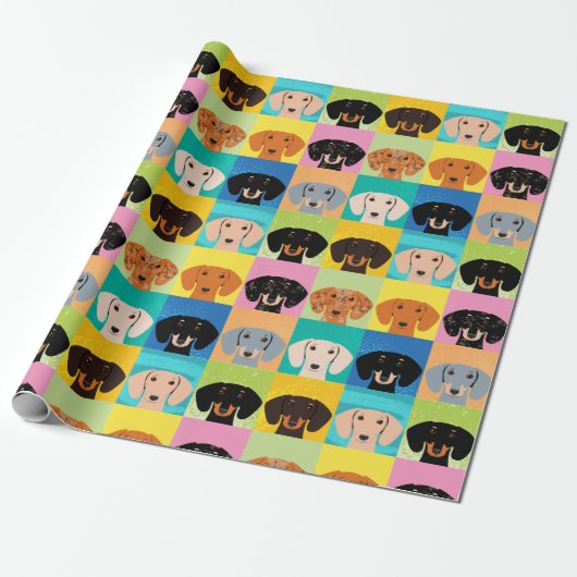 Dachshund Cadeaupapier (Uitgerold)