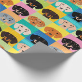 Dachshund Cadeaupapier (Hoek)