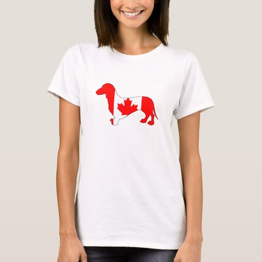 Dachshund Canada T-shirt (Voorkant)
