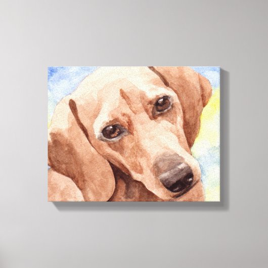 Dachshund Canvas Afdruk (Voorkant)