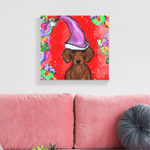 DACHSHUND CANVAS AFDRUK (Insitu (Woonkamer))