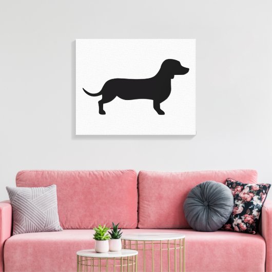 Dachshund Canvas Afdruk (Insitu (Woonkamer))