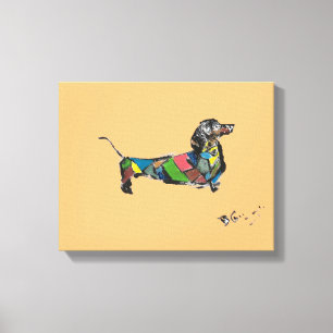 Dachshund Canvas in vele verschillende maten