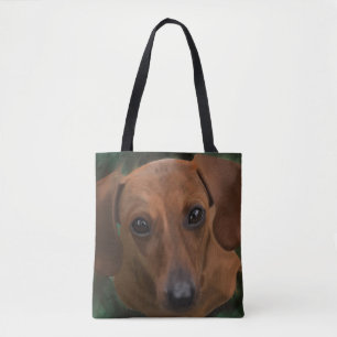 Dachshund-Canvas tas