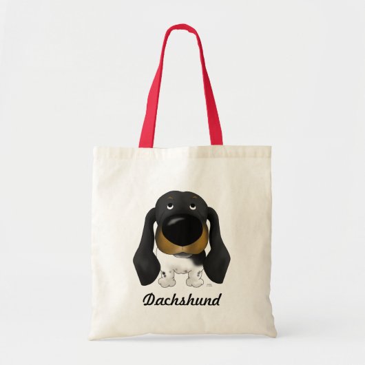 Dachshund-Canvas tas (Voorkant)